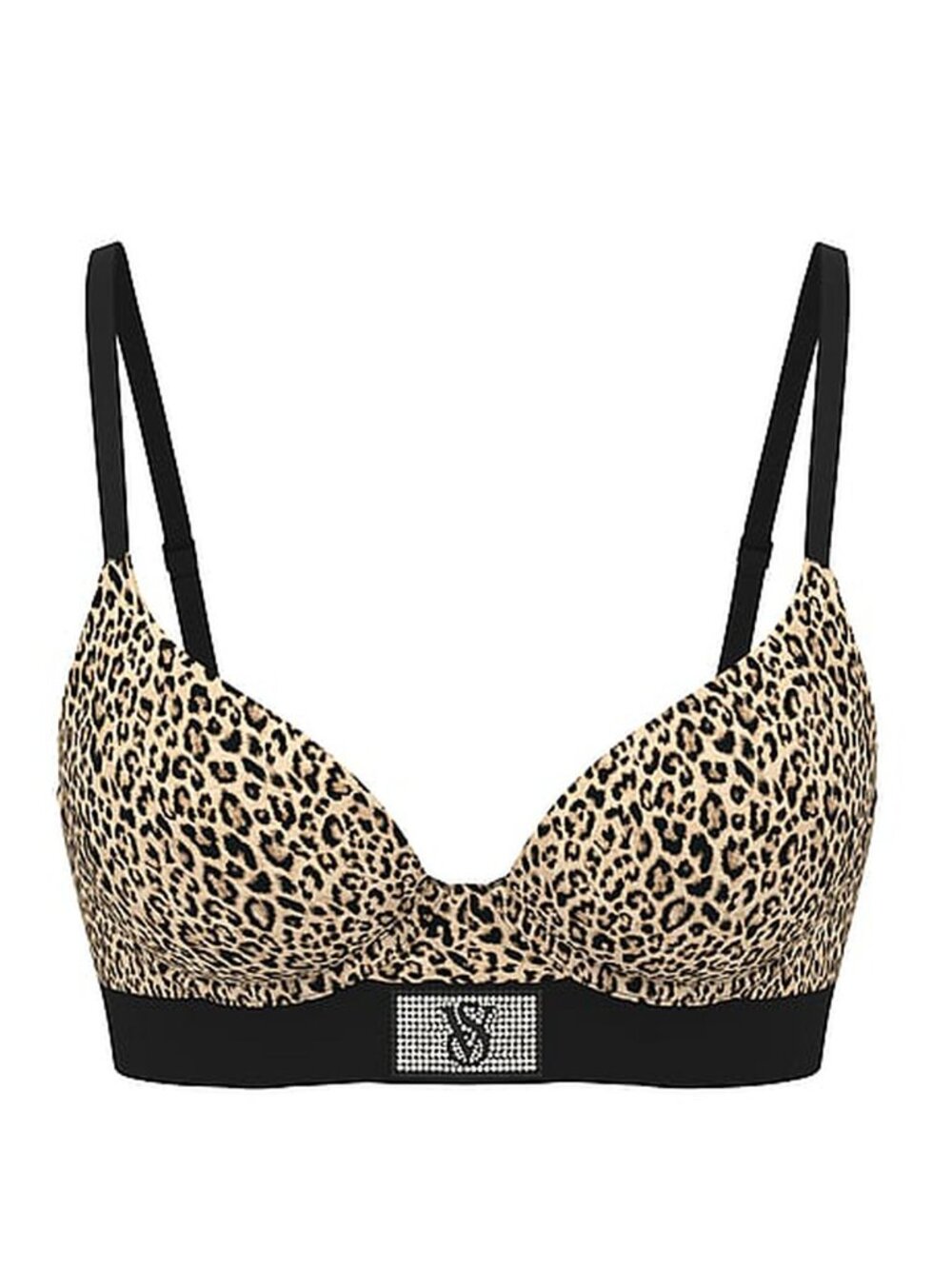 New! Victoria’s Secret Leopard Perfect Shape Shine Push-Up Bra 32C 34532